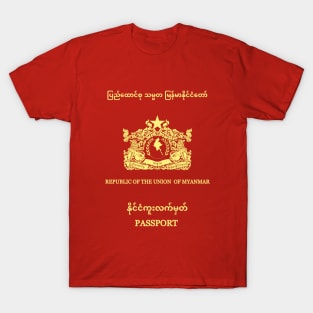 Myanmar passport T-Shirt